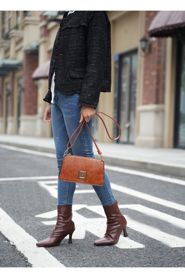 Cognac Mkf Collection Domitila Shoulder Handbag By Mia K