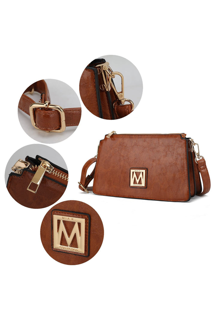 Pewter Mkf Collection Domitila Shoulder Handbag By Mia K