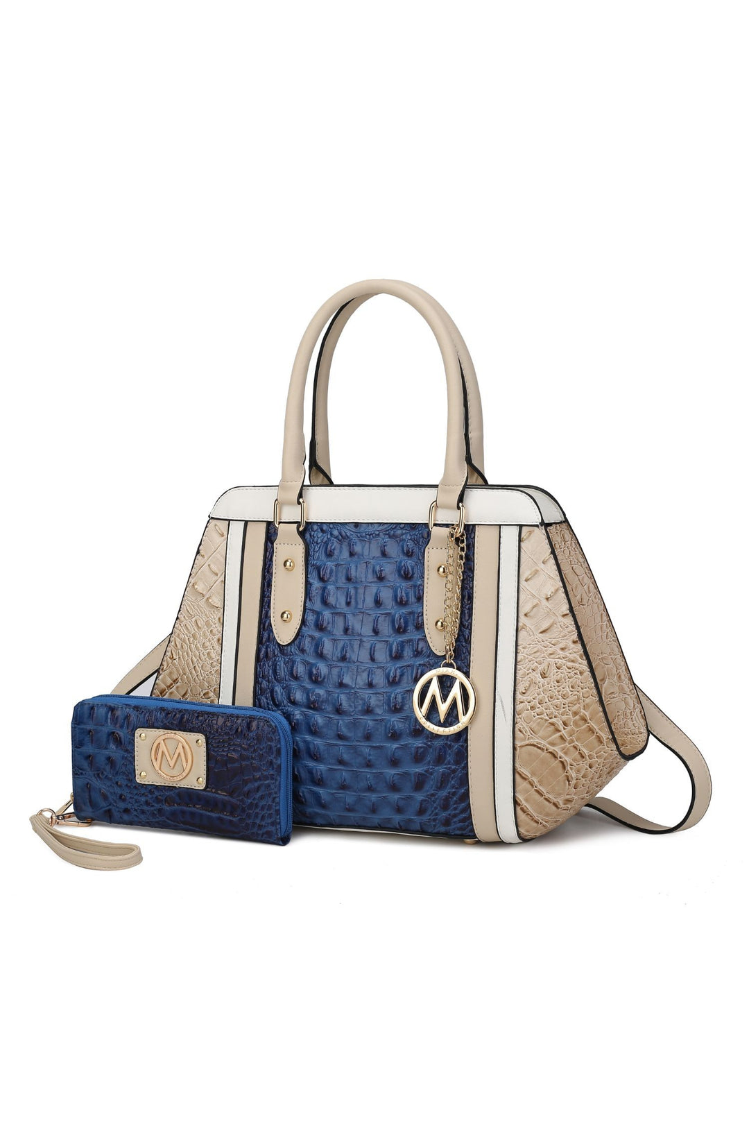 Mkf Collection Daisy Croco Satchel Wallet By Mia