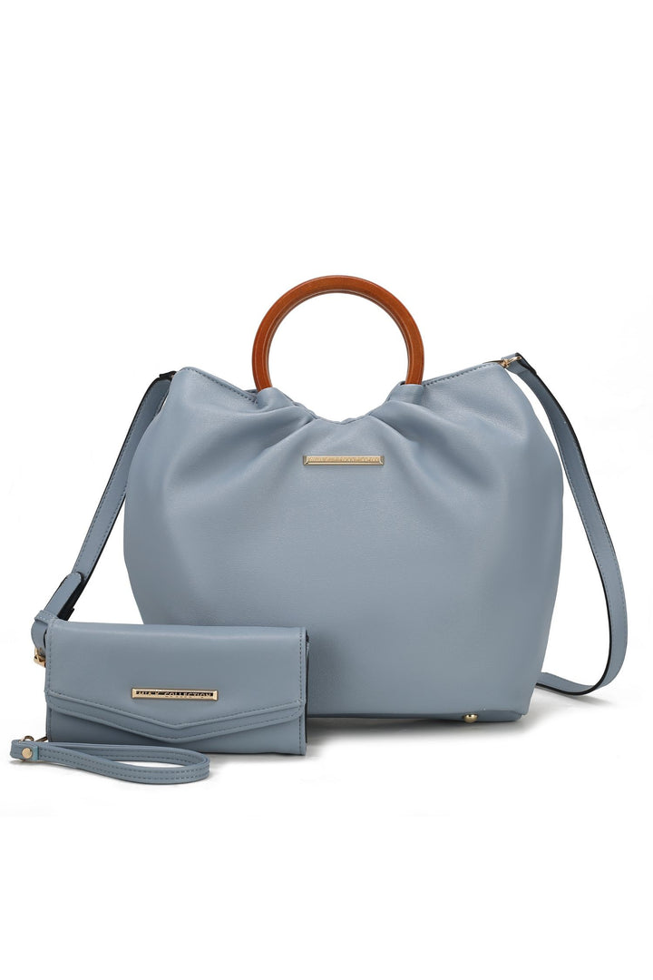 Wine Mkf Collection Leilani Tote Bag With Wallet By Mia