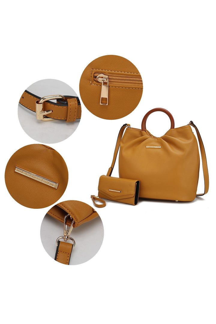 Denim Mkf Collection Leilani Tote Bag With Wallet By Mia
