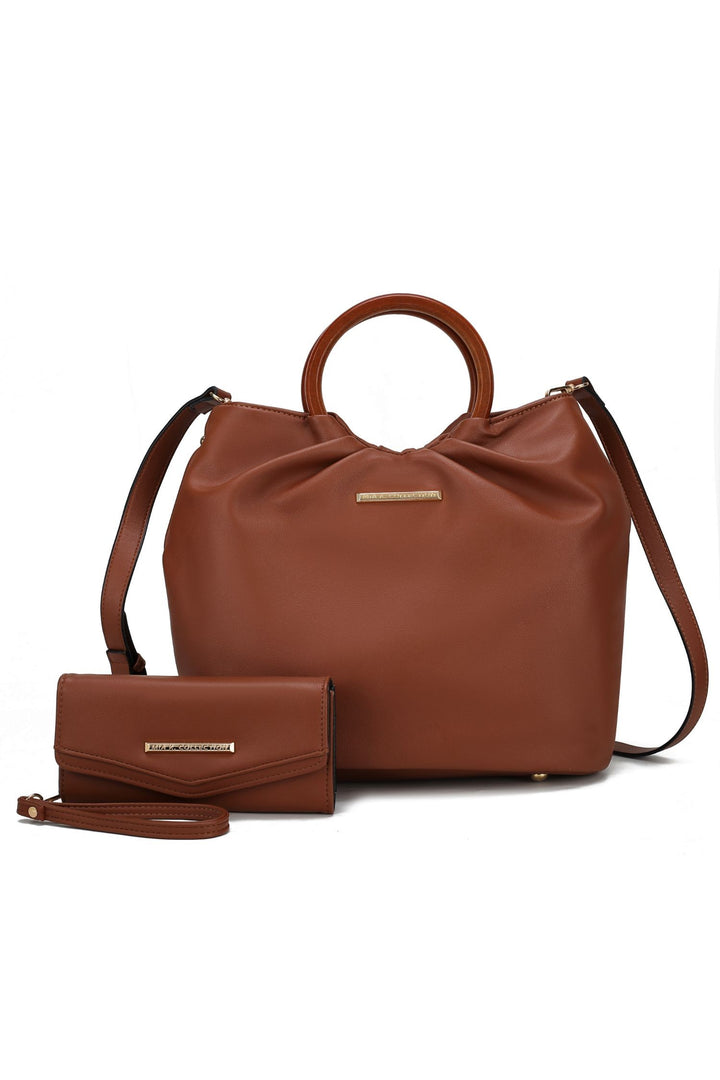 Teal Mkf Collection Leilani Tote Bag With Wallet By Mia