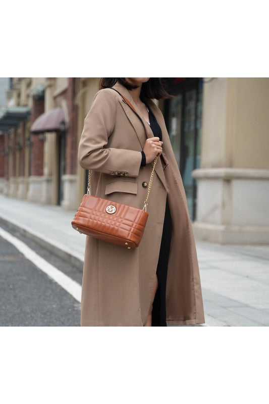 Beige Mkf Collection Giada Shoulder Bag By Mia K
