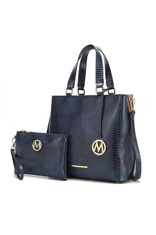 Mkf Collection Beryl Snake Embossed Tote Bag Mia K