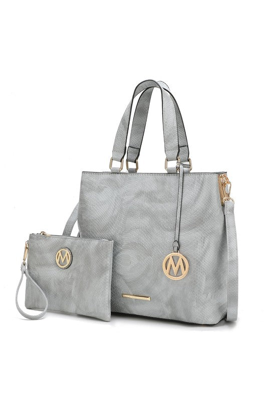 Mkf Collection Beryl Snake Embossed Tote Bag Mia K