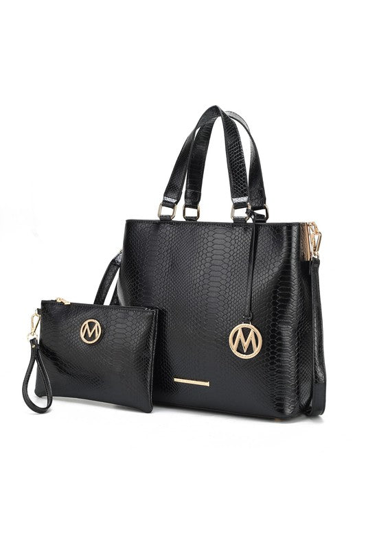 Mkf Collection Beryl Snake Embossed Tote Bag Mia K