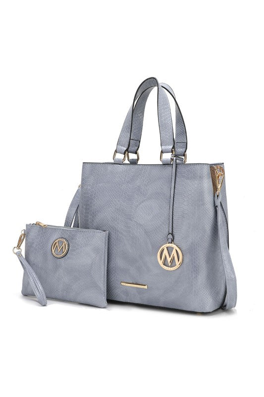 Mkf Collection Beryl Snake Embossed Tote Bag Mia K