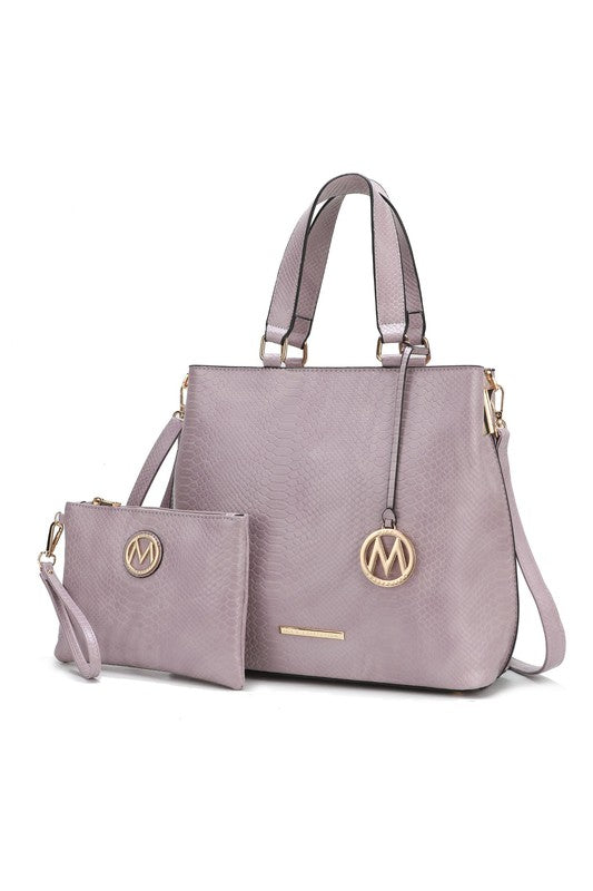 Mkf Collection Beryl Snake Embossed Tote Bag Mia K