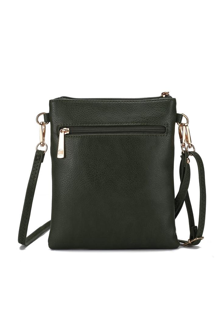 Burgundy Mkf Genesis Printed Flag Crossbody Bag By Mia K