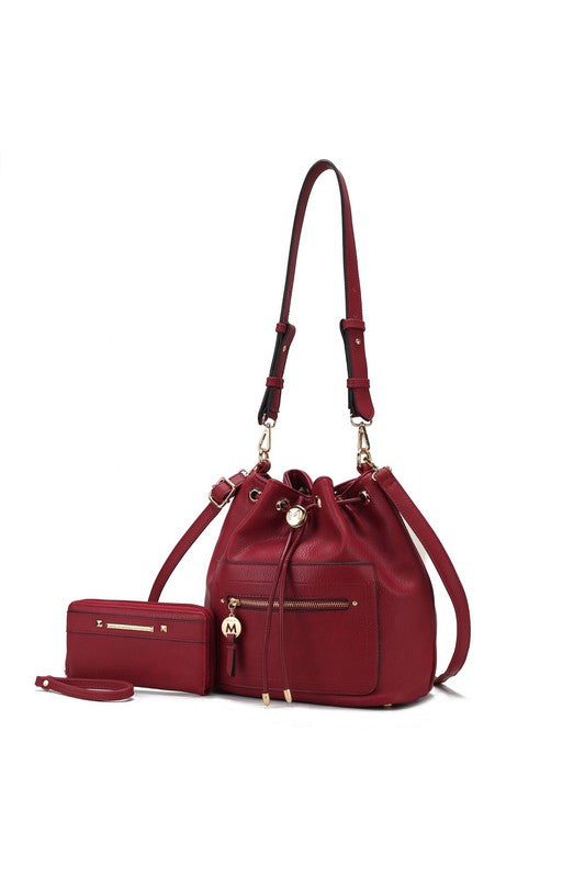 Mkf Larissa Bucket Handbag With Wallet By Mia K