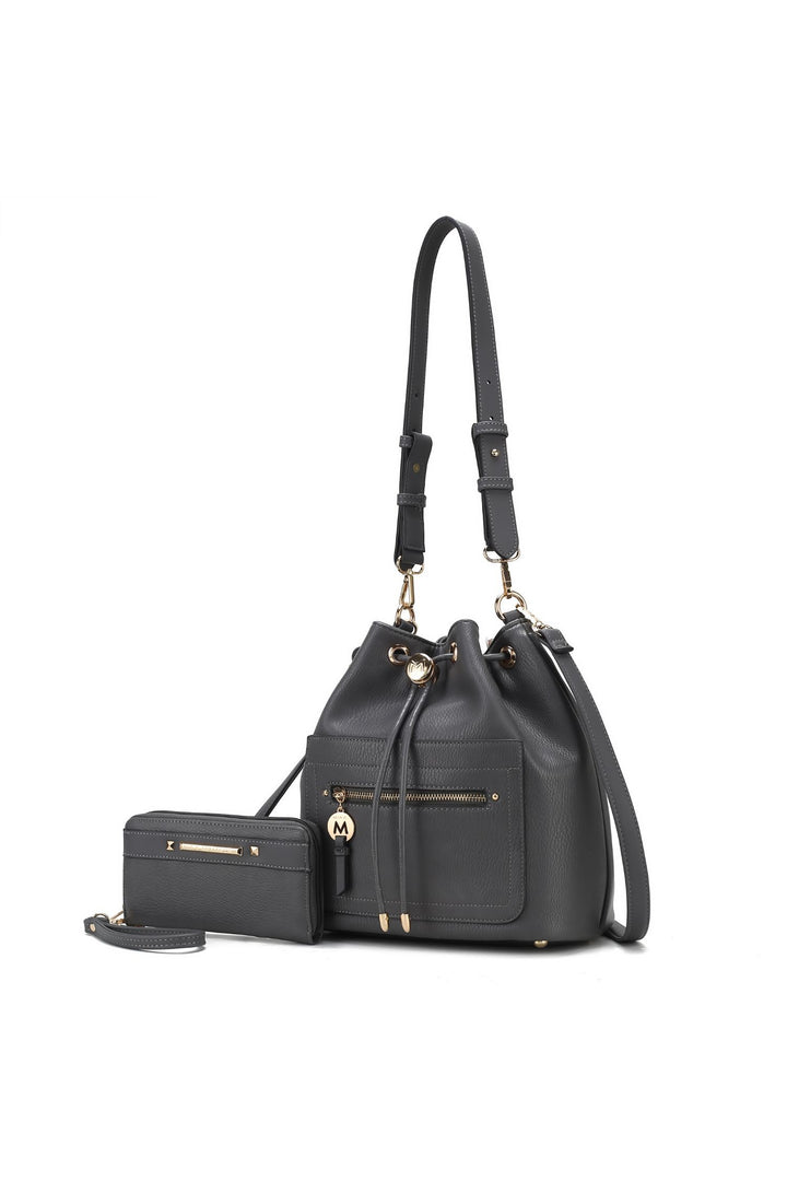 Mkf Larissa Bucket Handbag With Wallet By Mia K