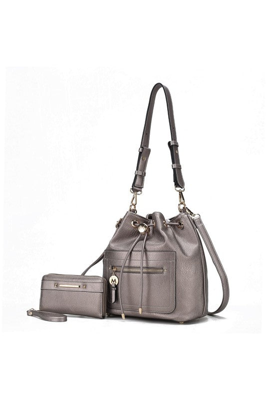 Mkf Larissa Bucket Handbag With Wallet By Mia K