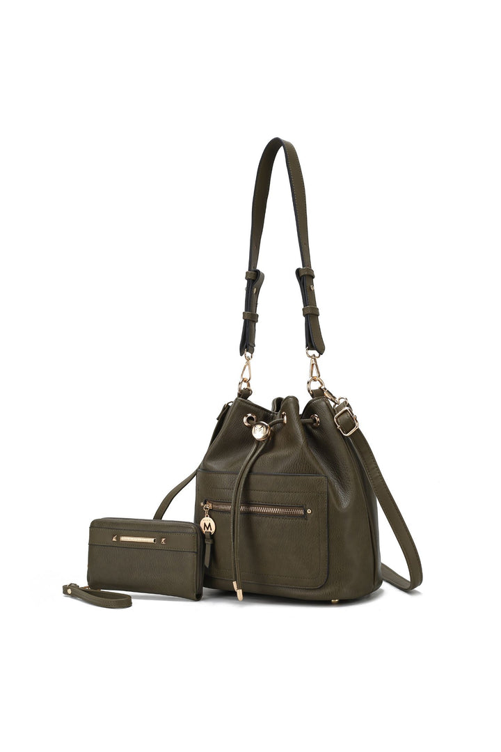 Mkf Larissa Bucket Handbag With Wallet By Mia K