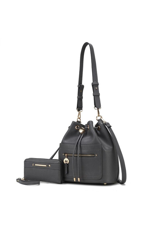 Mkf Larissa Bucket Handbag With Wallet By Mia K