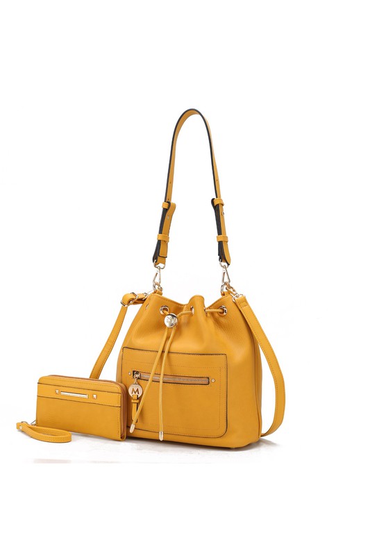 Mkf Larissa Bucket Handbag With Wallet By Mia K