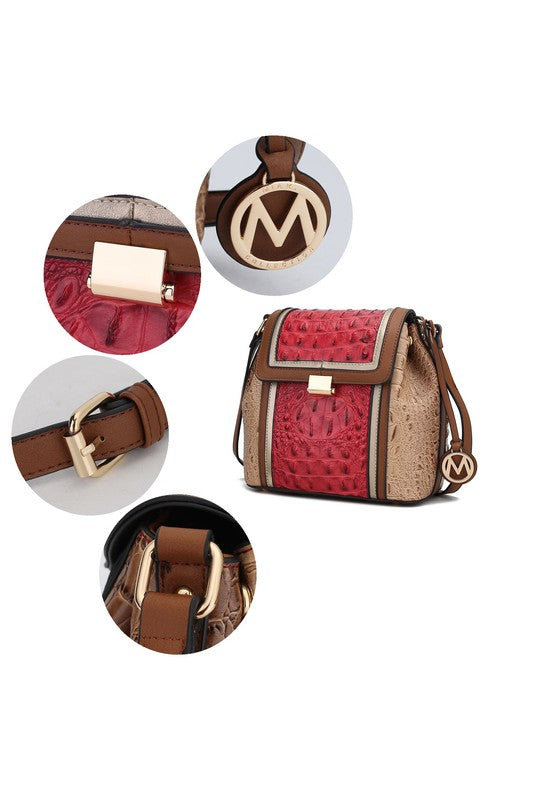 Charcoal Mkf Collection Jamilah Crossbody Handbag By Mia K