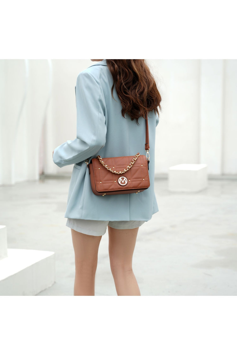 Brown Mkf Collection Arabella Shoulder Handbag By Mia K