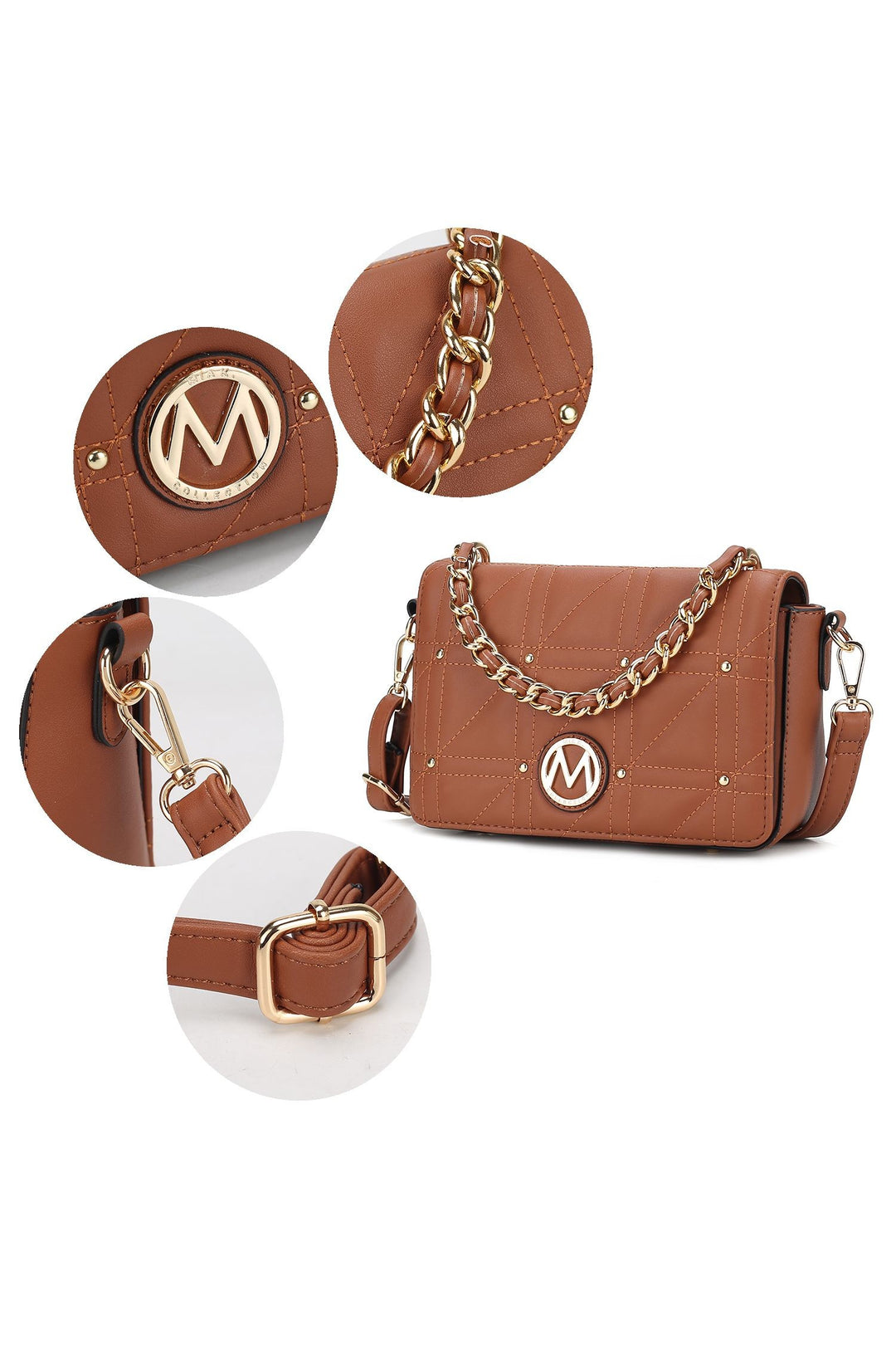 Charcoal Mkf Collection Arabella Shoulder Handbag By Mia K