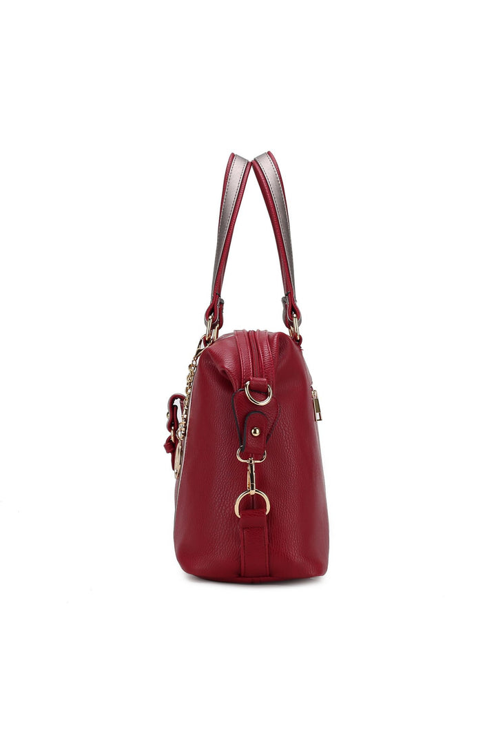 Green - Yellow Mkf Collection Opal Lightweight Satchel Bag By Mia