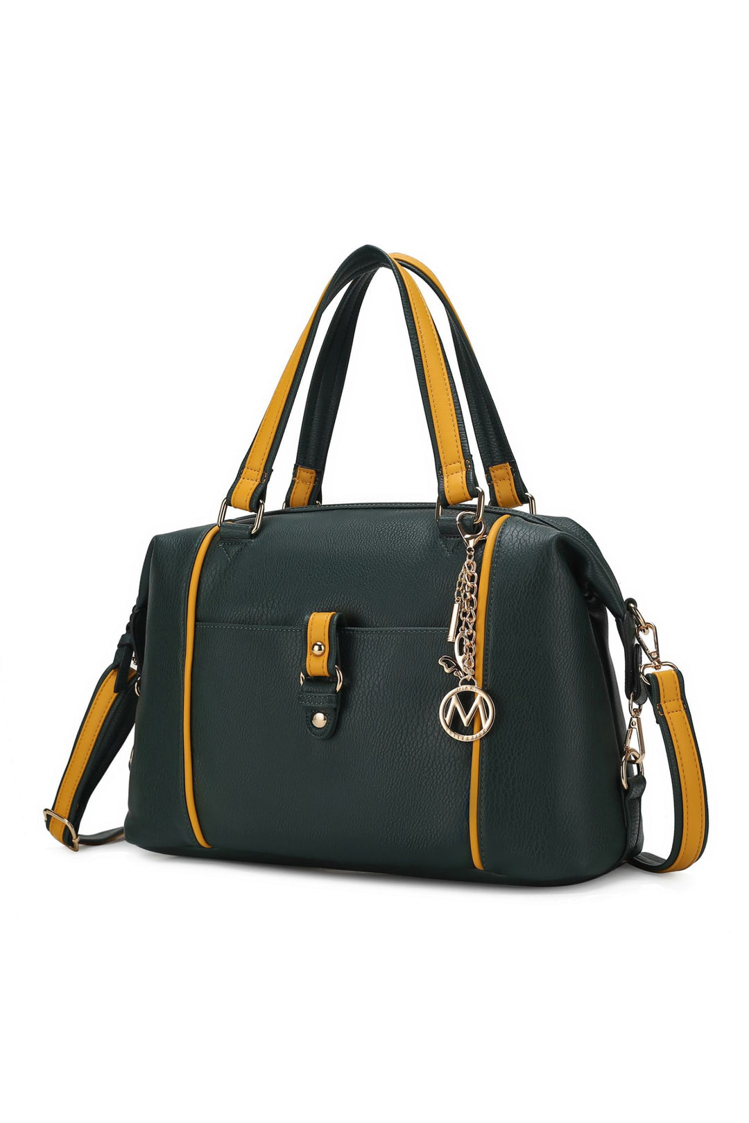 Red - Navy Mkf Collection Opal Lightweight Satchel Bag By Mia
