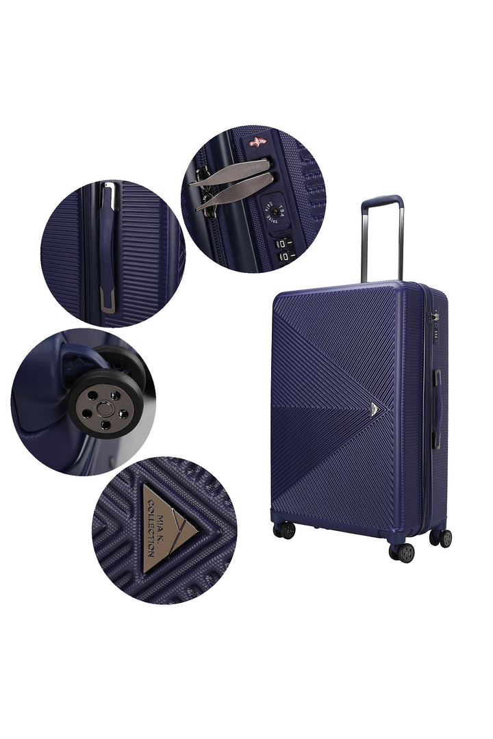 Rose Gold Mkf Felicity Luggage Set Extra Large And Large Mia