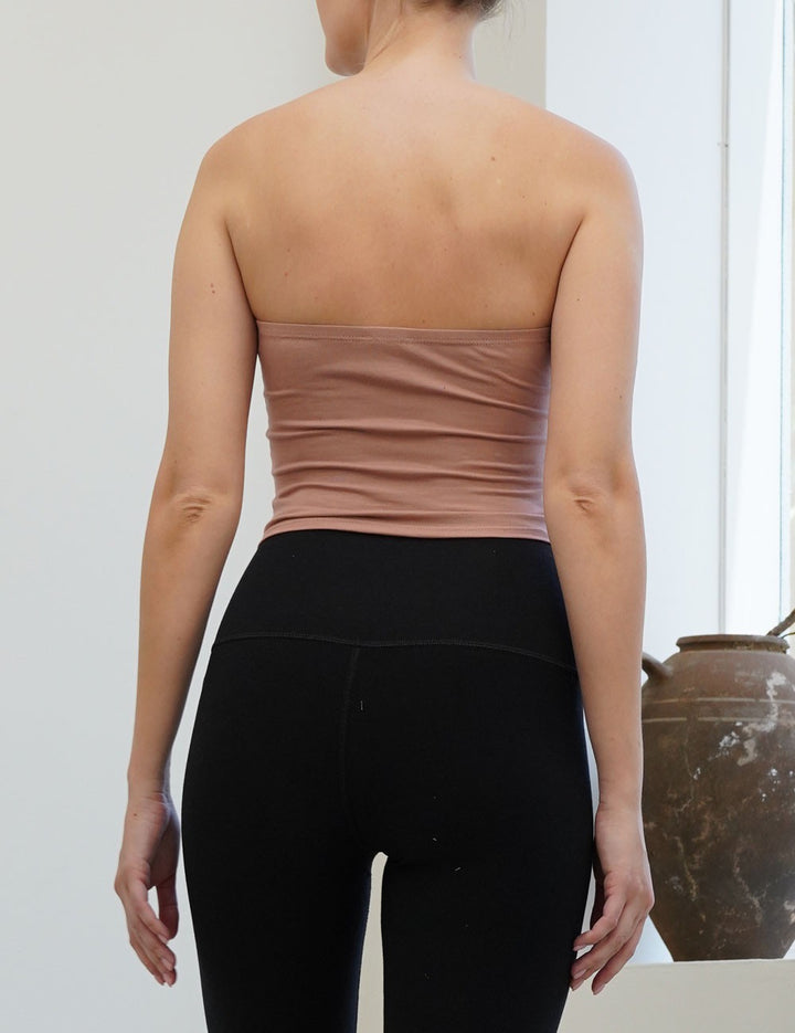 Mauve Bamboo Tube Top New