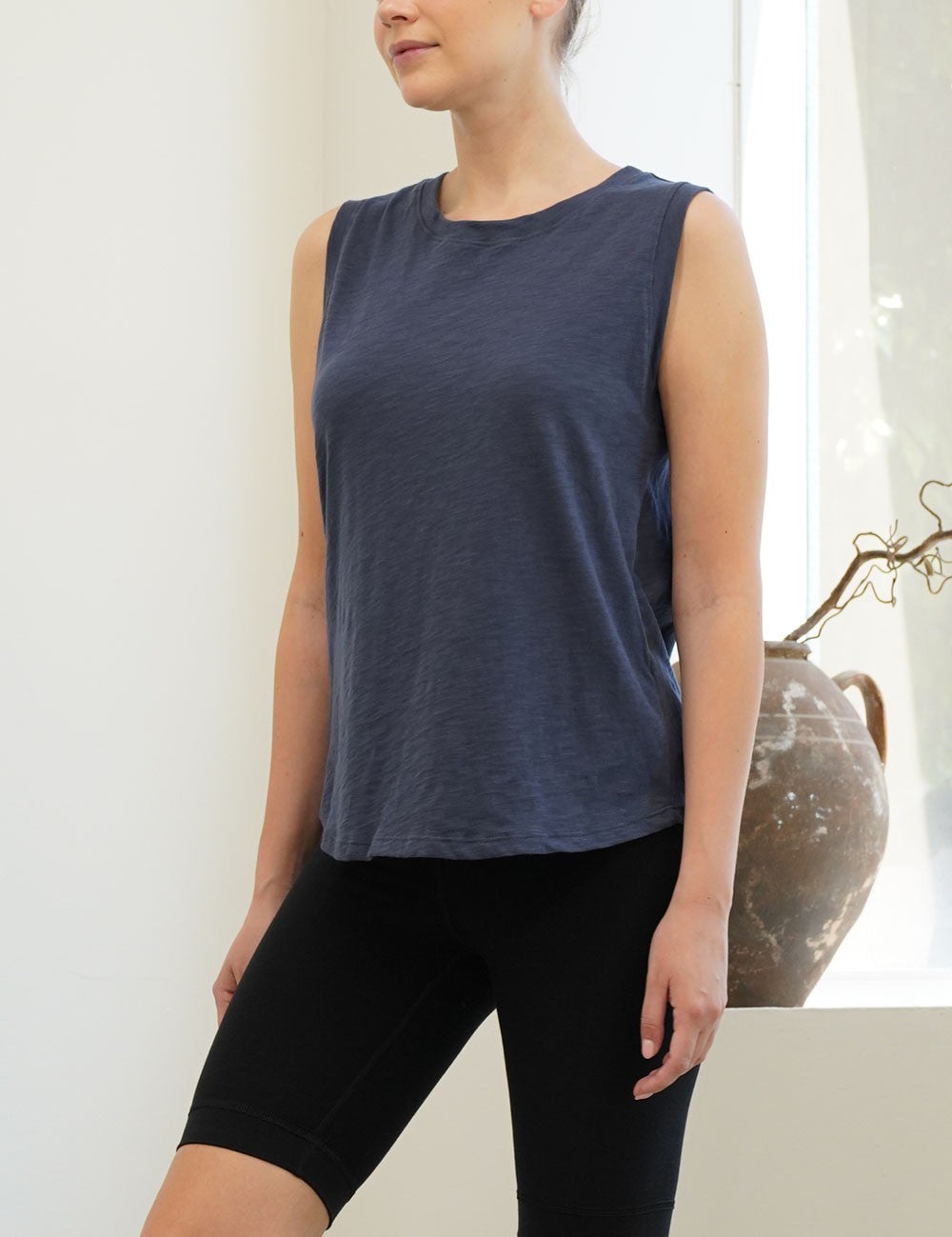 Pre Washed Cottonslub Muscle Tank