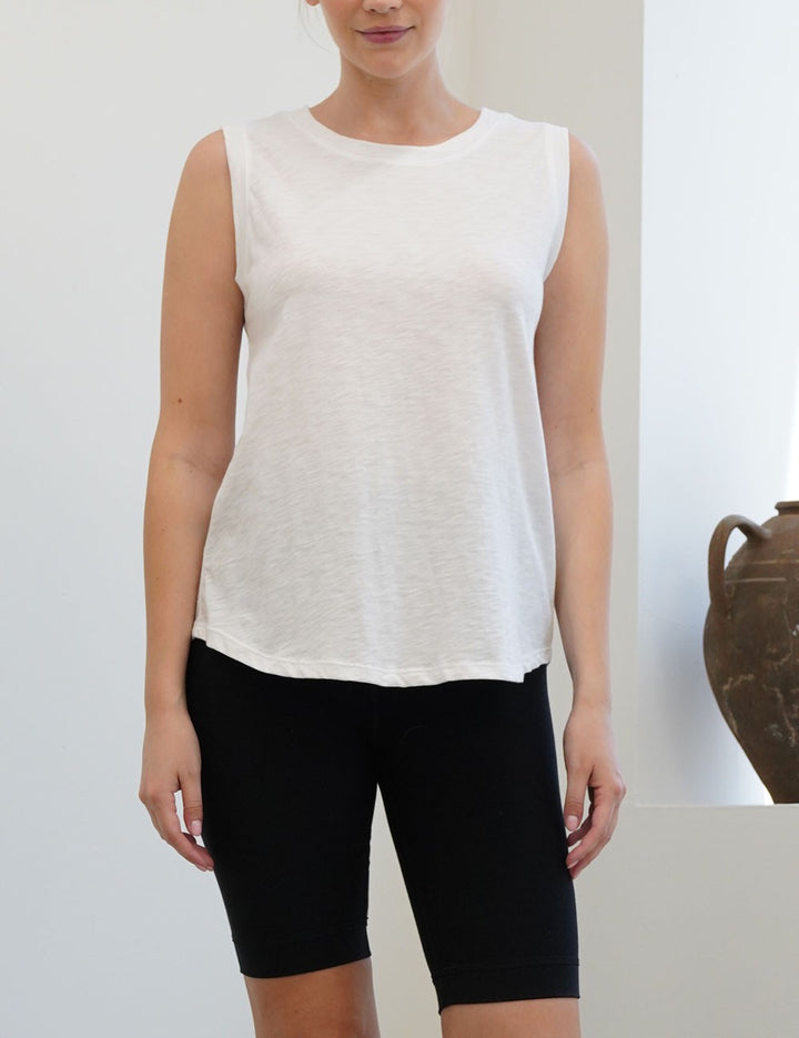 Pre Washed Cottonslub Muscle Tank