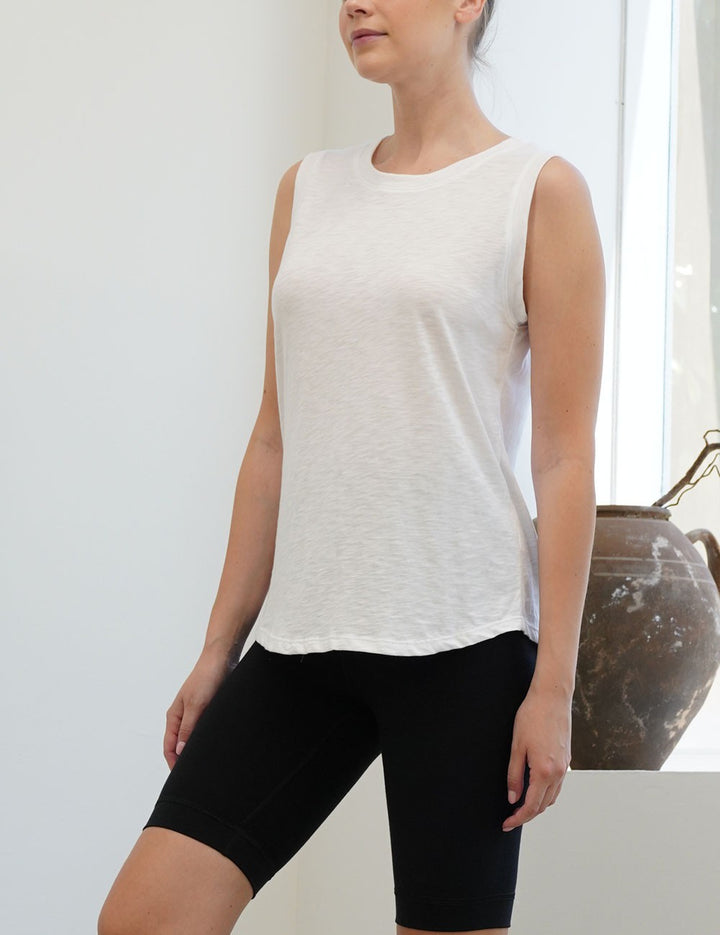 Pre Washed Cottonslub Muscle Tank