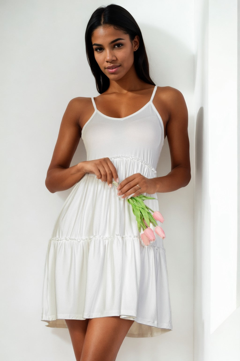Black Tier Cami Dress