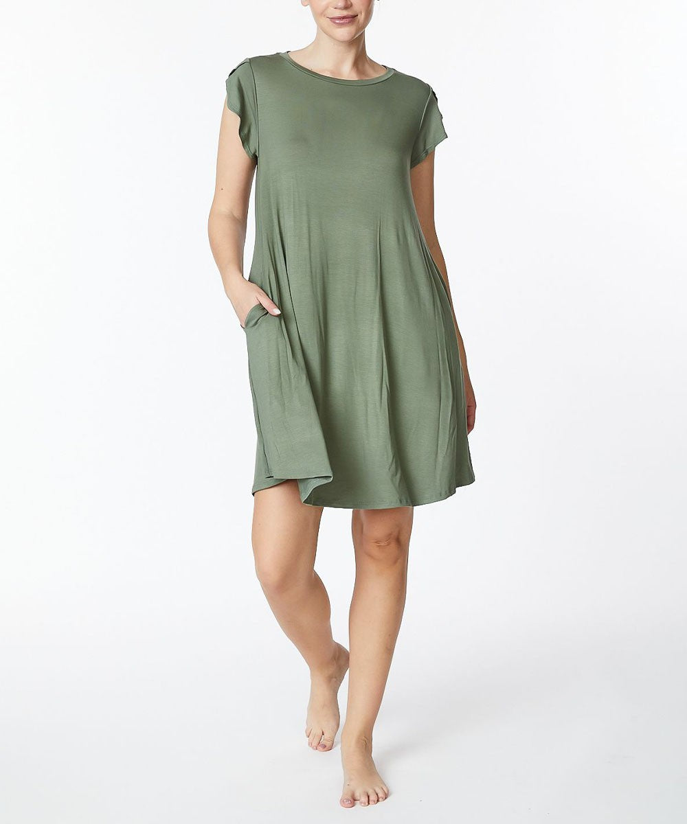 Bamboo Tulip Sleeve Dress