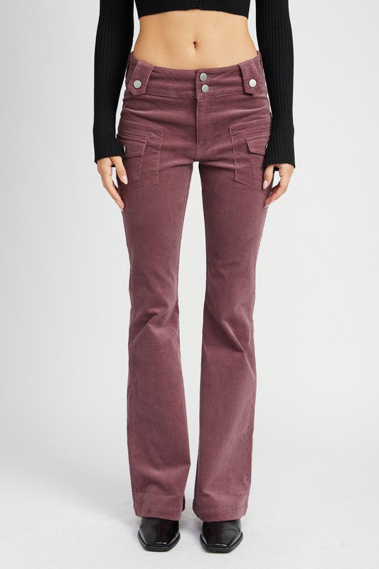 Low Rise Pants W Bell Bottoms