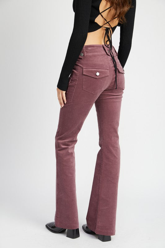 Low Rise Pants W Bell Bottoms