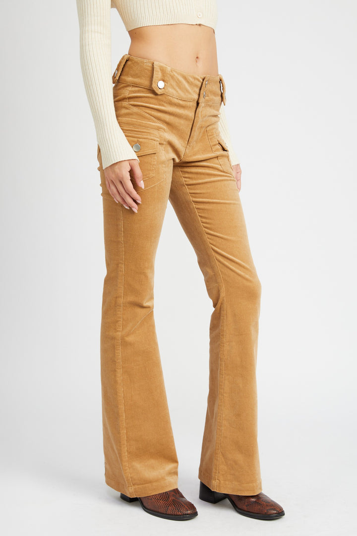 Low Rise Pants W Bell Bottoms