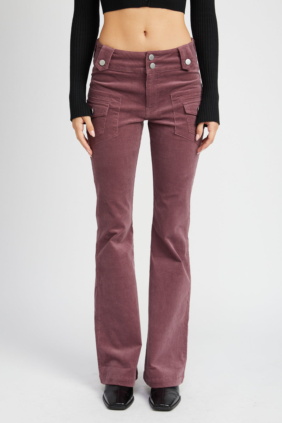 Low Rise Pants W Bell Bottoms
