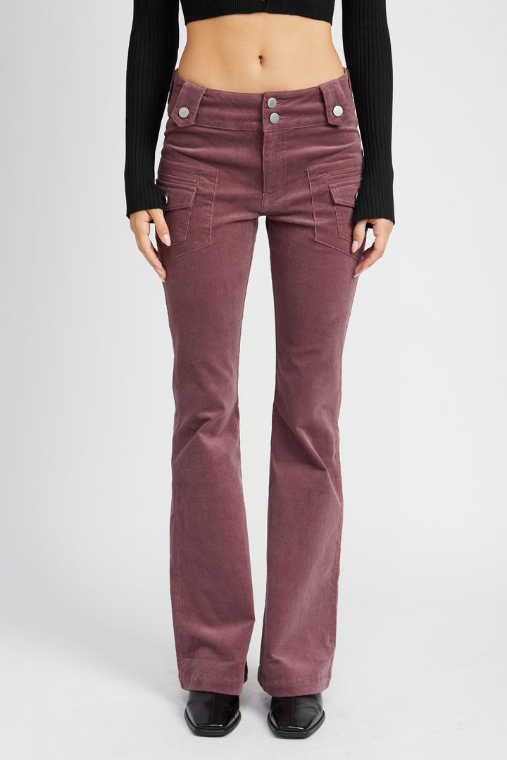 Low Rise Pants W Bell Bottoms