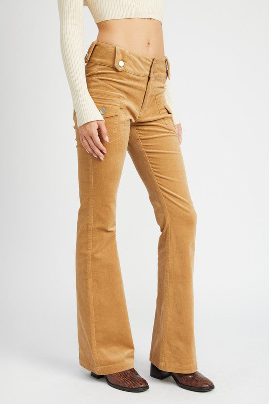 Low Rise Pants W Bell Bottoms