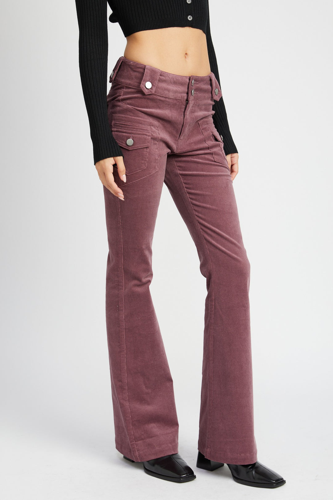 Low Rise Pants W Bell Bottoms