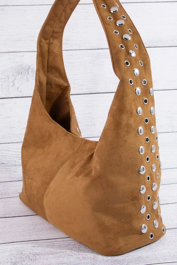 Bk Fame Multi Rivet Studded Shoulder Bag