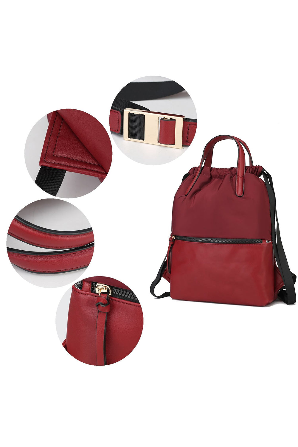 Wine Mkf Collection Lexi Packable Backpack By Mia K