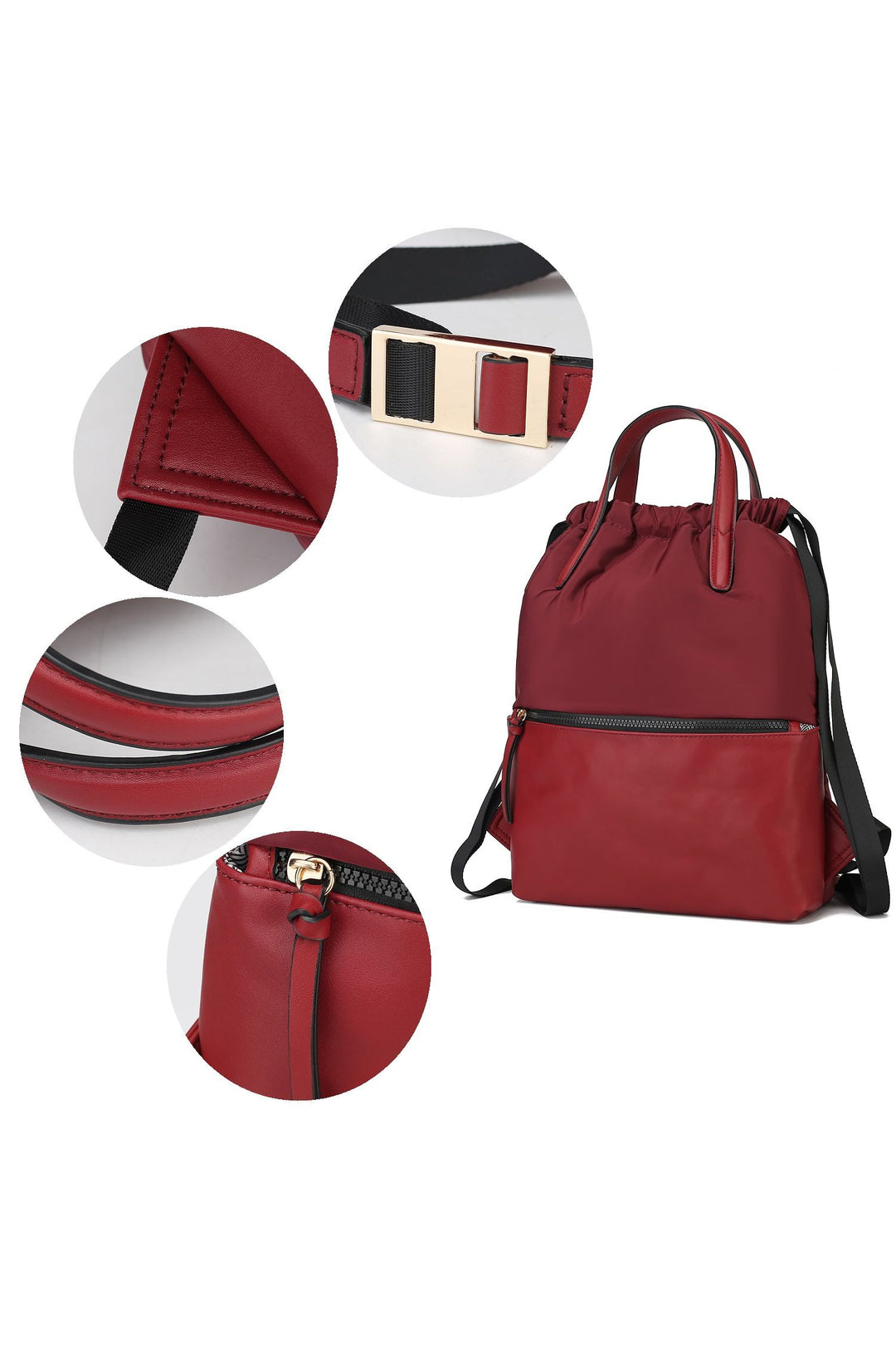 Wine Mkf Collection Lexi Packable Backpack By Mia K
