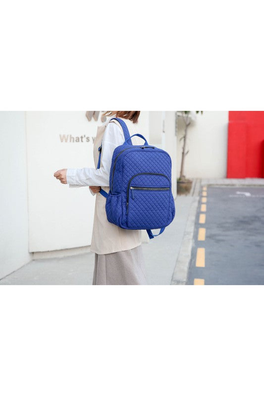Burgundy - Paisley Mkf Collection Mycelia Quilted Backpack By Mia K