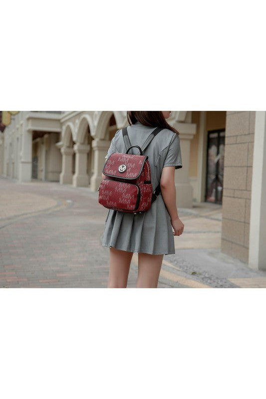 Beige Mkf Collection Drea Signature Backpack By Mia K