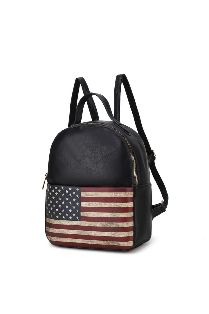 Chocolate Mkf Collection Briella Flag Backpack By Mia K