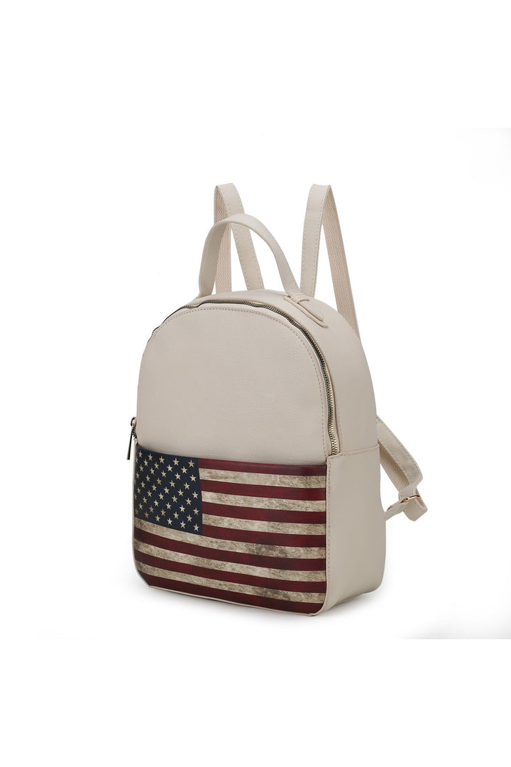 Burgundy Mkf Collection Briella Flag Backpack By Mia K