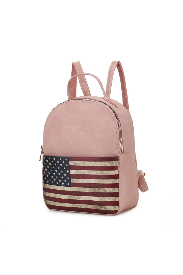 Tan Mkf Collection Briella Flag Backpack By Mia K