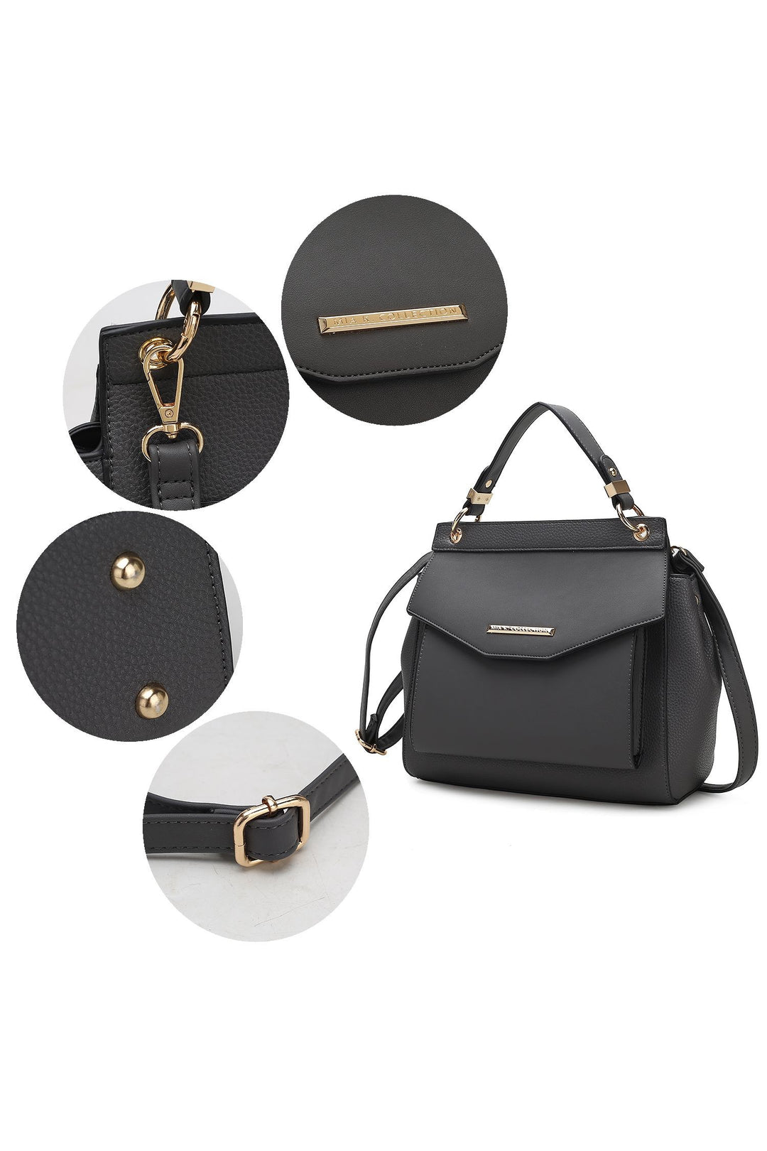 Mkf Vida Satchel Backpack Crossbody By Mia K
