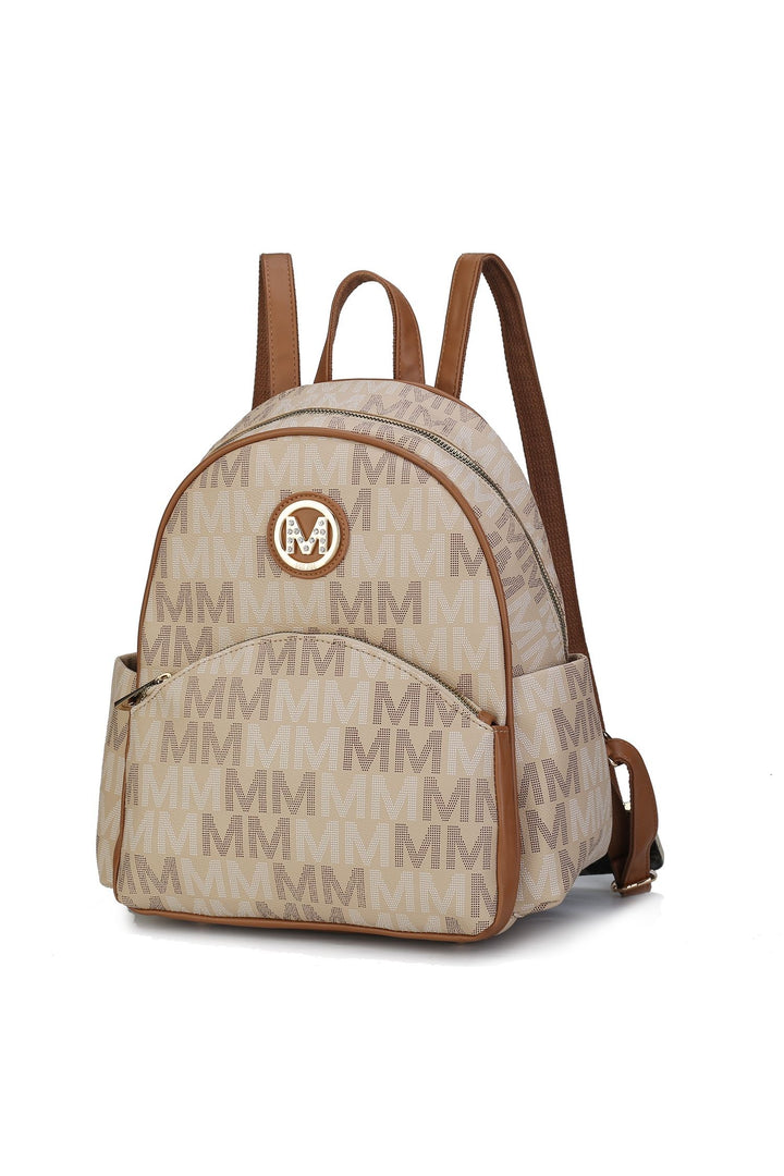 Mkf Palmer Signature Logo Print Backpack By Mia K
