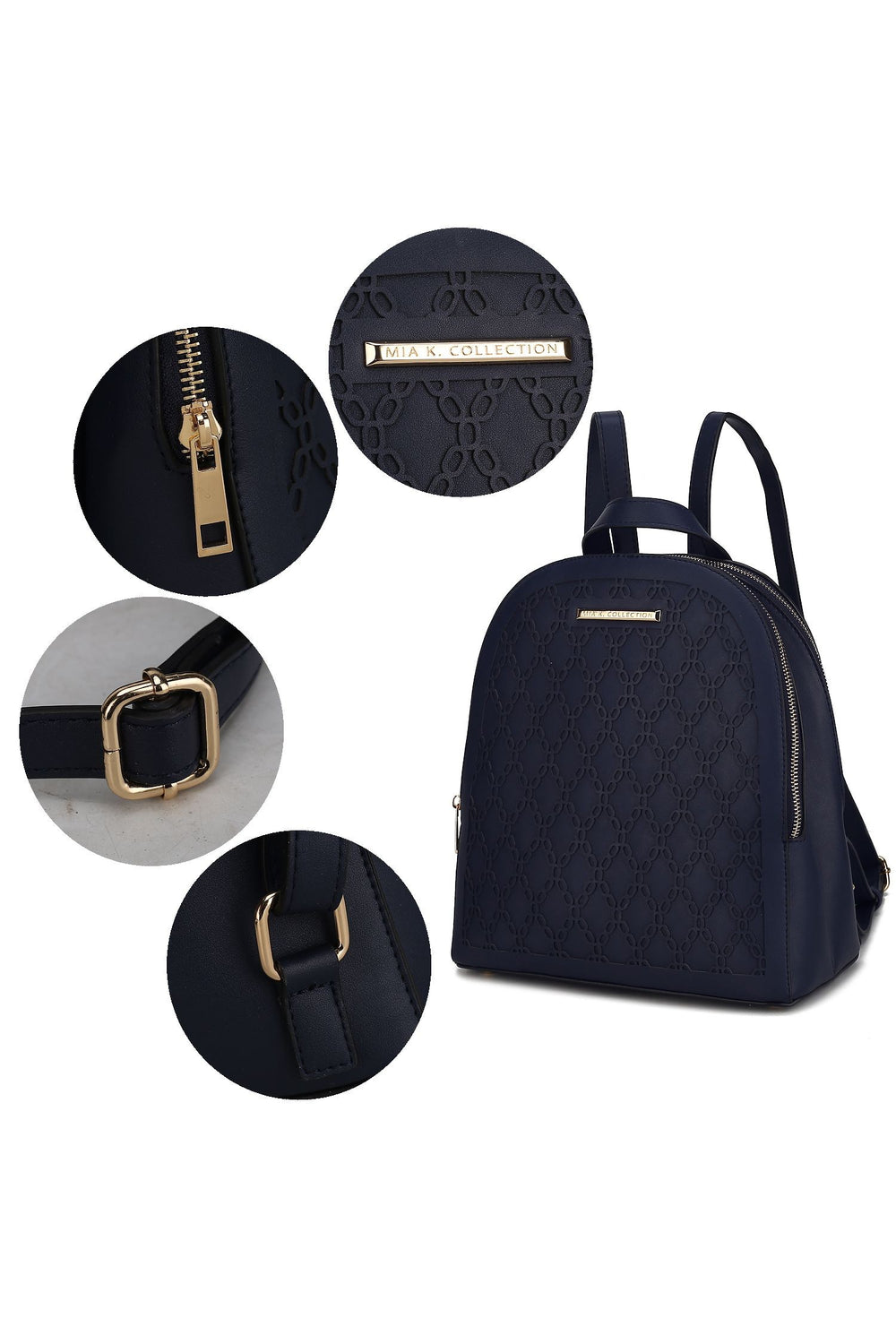 Charcoal Mkf Sloane Multi Compartment Backpack By Mia K