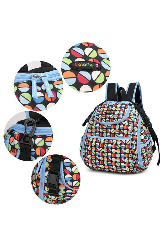 Mkf Colorland Large Backpack With Multi Pockets